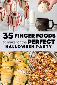 the top five finger foods to make for halloween party