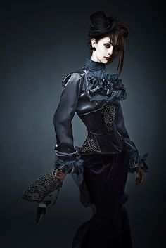 Steampulp Neo Gothic Fashion, Neo Goth, Mode Steampunk, Steampunk Couture, Steampunk Goth, Style Steampunk, Neo Victorian, Victorian Goth, Goth Girl