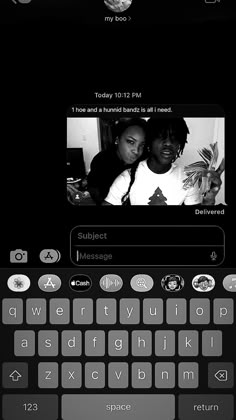 a black and white photo of two people on a cell phone with the caption'i love you so much '