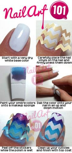 Easy Diy At Home, Stencil Tutorial, Do It Yourself Nails, Easy Manicure, Chevron Nails, Nails Polish, New Nail Art, Fabulous Nails, Cute Nail Designs