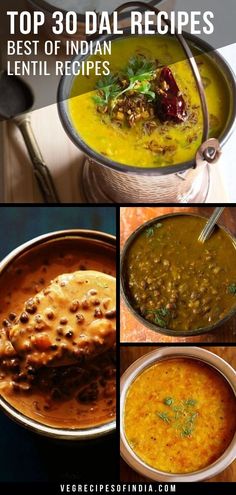 If you are looking for a good way to get lentils into your diet then you have to check out this collection of lentil recipes! Dal is the Hindu word for lentil and they come in all kinds of shapes, sizes, and colors. The most widely used in India are yellow, moong, toor or pigeon pea, and masoor or red lentils. Check out these easy and healthy lentil recipes today! #dalrecipes #Indianfood #lentils #dinner #vegetarian #lentilrecipes Indian Lentil Recipes, Lentil Recipes Indian, Indian Dal Recipe, Lentil Recipes Healthy, Indian Dal, Dal Recipes, Dhal Recipe, Indian Lentils, Green Lentil