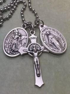 Evil Necklace, St Michael Archangel, Leo Jewelry, Protection Against Evil, Spiritual Armor, Character Symbols, Michael Archangel, Protection From Evil, Sacred Jewelry