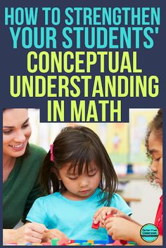 the cover of how to straighten your students'conceptual understanding in math book