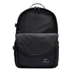 Men's Nike Utility Power Training Schoolbag Backpack Black CK2663-010 (Men's/Casual) Cute Black Backpack, Preppy School Bag, Mochila Nike, Cute School Bags, Nike Backpack, Power Training, Preppy School, Power Stone, School Things