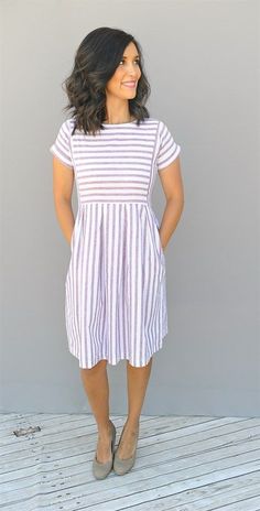 Our chambray stripe pleated dresses are oh so stylish. They have pockets, are knee length, and have a side zipper for easy fitting. - teal dress with sleeves, long dresses, stores for women's dresses *sponsored https://www.pinterest.com/dresses_dress/ https://www.pinterest.com/explore/dresses/ https://www.pinterest.com/dresses_dress/dresses/ http://www.neimanmarcus.com/Sale/Womens-Apparel/Dresses/cat46520808/c.cat Diy Jeans, Spring Sale, White Striped Dress, Trendy Dresses, Outfits Casuales, Primavera Estate, Dresses Casual, Pleated Dress, Striped Dress