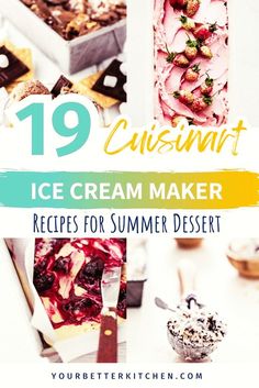 ice cream maker recipes for summer desserts