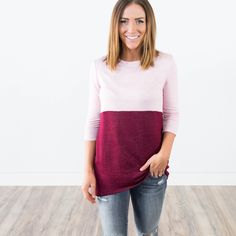 Isabella Two Tone Top Two Tone Top