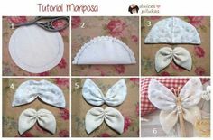 instructions to make a bow for a headband