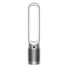 an air purificater with the light on it's side, in front of a white background