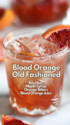 Blood Orange Old Fashioned Moonshine Drink Recipes, Booze Recipes, Scotch Cocktails, Maple Cocktail, Cocktail Cards, Blood Orange Cocktail, After Dinner Cocktails, Bourbon Sour, Dinner Cocktails