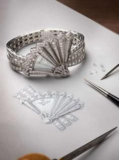 Fan Jewelry, Art Jewelry Design, Jewelry Illustration, Jewelry Design Drawing, Jewelry Photoshoot