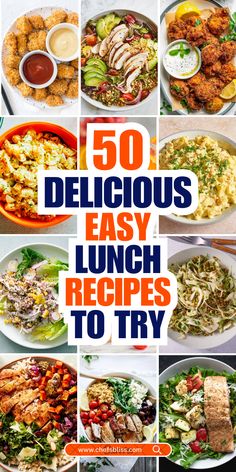 Struggling to come up with quick, satisfying meals for your midday break? Look no further! This collection of 50+ easy lunch recipes has something for everyone, from healthy salads and hearty sandwiches to comforting soups and speedy one-pot meals. Whether you're working from home, packing a lunchbox, or simply need a hassle-free option, these recipes are designed to fit into your busy schedule without compromising on flavor. Let's make lunchtime the highlight of your day! Easy Quick Lunch Recipes Homemade, Easy Lunch For One Person, Basic Lunch Ideas, Adult Lunches For Work, Easy Packed Lunches For Work, Different Lunch Ideas, Quick Lunch Recipes Healthy, Easy Lunch Ideas Healthy, Easy Healthy Lunches For Work