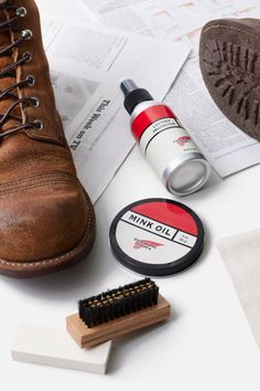 Your boots will look better with age, so protect your boots today for more wear tomorrow. Red Wing Heritage Mink Oil softens and conditions oil-tanned leathers with a blend of mink oil, lanolin, and silicone. It increases water resistance and darkens the leather and creates a deeper, richer color. Leather Care