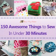 Are you looking for something awesome to sew in less than 30 minutesWe decided to compile a list of 150 of these super easy sewing projects that you can sew within 30 minutesIf you are an experience sewer then aRead More Super Easy Sewing Projects, Things To Sew, Holiday Hand Towels, Diy And Crafts Sewing, Fabric Purses, Sewing Projects For Kids, Bee Crafts, My Place, Sew In