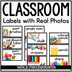 These supply labels and math manipulative labels with real pictures are perfect for helping your students make real-world connections! Make your classroom decor both stylish and functional with real pictures! This set includes black labels perfect for any simple decor theme such as farmhouse or industrial chic!Please download the preview to see all the labels included. Don't see the label you need? Blank, editable labels are included or you can request it using the Q&A tab.This set is NOT ed Classroom Labels With Pictures Free, Pre K Classroom Set Up, Preschool Center Labels, Teaching Necessities, Math Manipulative Labels, Preschool Classroom Labels, Classroom Labels Printables, Year Checklist, Classroom Supply Labels