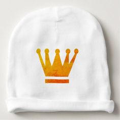 Custom Baby Cotton Beanie Golden Crown - image gifts your image here cyo personalize Gold Crown Art, Queen Gifts, Diy Crown, Cotton Beanie, Gold Crown