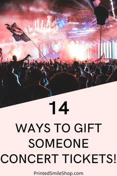 This post is all about concert ticket gifts and how to gift concert tickets. Here, we gather the best ideas about planning a concert ticket gift surprise to help you plan a fun concert ticket reveal. Learn more about printable concert ticket templates at printedsmileshop.com Simple Gift Wrapping