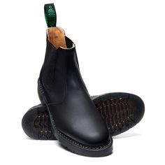 Black Greasy Dealer Boot | Solovair | Handmade in England – NPS Solovair UK Solovair Boots, Mens Leather Boots, Chelsea Boots Men