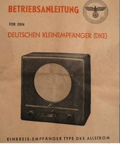 an old german radio advertises that it's time to make something interesting