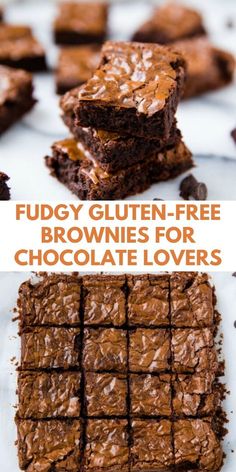 fudge gluten - free brownies for chocolate lovers