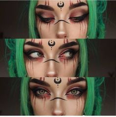 Halloween Makeup Witch, Fantasy Make-up, Halloweenský Makeup, Halloween Make-up Looks, Mekap Mata, Halloween Fest, Witch Makeup, Make Up Inspiration, Halloween Makeup Inspiration