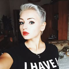 very short haircut for women -pixie cut Classic Pixie, Women Pixie Cut, Pixie Haircut For Round Faces, Very Short Haircuts, 2015 Hairstyles, Short Hair Styles For Round Faces, Very Short Hair