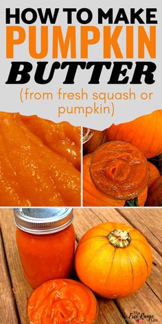 how to make pumpkin butter from fresh squash or pumpkin