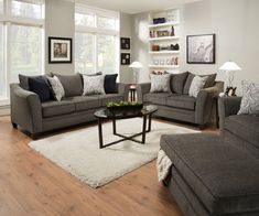 the living room is clean and ready to be used as a family room or office