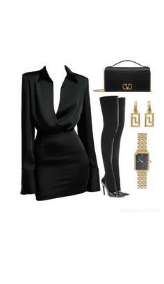 Night Luxe Outfits, Stile Kendall Jenner, Chique Outfit, Casual Day Outfits, Outfit Trends, Chic Outfit, All Black Outfit