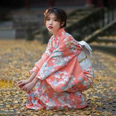 Cotton Traditional Kimono | Eiyo Kimono Modern Kimono Dress, Clothes Study, Japanese Yukata, Asian Clothing, Japan Traditional, Modern Kimono, Clothes Reference, Cherry Blossom Print, Kimono Yukata