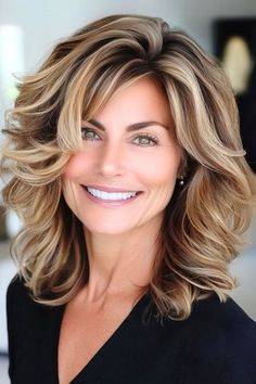 Blonde Layered Hair, Best Hairstyles For Women, Easy Care Hairstyles, Chunky Highlights, Fine Straight Hair