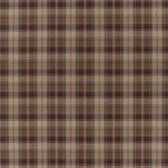 a brown and black plaid fabric