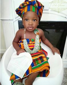 we should shower our kids in culture and tradition Kente Styles, African Print Fashion, African Wedding, African Wear