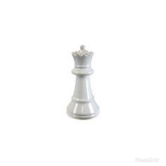 a white chess piece on a white background