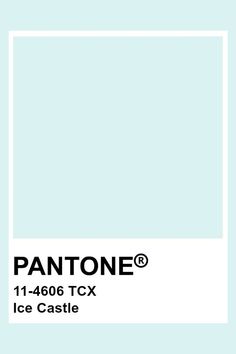 pantone's ice castle color is shown with the words, 1 - 466 tcx