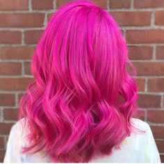 @noyourroots is the artist... Pulp Riot is the paint. Blonde Hair With Silver Highlights, Pastel Magenta Hair, Pulp Riot Hair Color Swatches, Magenta And Light Pink Hair, Bright Pink Curly Hair, Pixie Haircut Fine Hair, Pulp Riot Hair Color, Silver Blonde Hair, Mermaid Hair Color