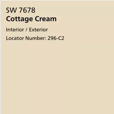 a cream color with the words cottage cream written in black on it and an image of a