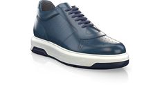 Men`s Casual Sneakers are handcrafted by individual order. Upper material is made by leather, premium leather. Insole and lining materials - leather. Your new shoes will be handcrafted especially for you and delivered for free to your home or office in 1-2 weeks. Included option for free return and remake if the shoes do not fit.Only now all this is available at an exclusive price of $207.00.Proceed with you order now. Blue Leather Sneakers With Perforated Toe Box, Casual Blue Calf Leather Sneakers, Classic Blue Sneakers With Stitched Sole, Blue Calf Leather Sneakers With Stitched Sole, Classic Blue Calf Leather Sneakers, Custom High-top Leather Sneakers With Perforated Toe Box, Classic Blue Leather Sneakers, Classic Blue Custom Sneakers With Rubber Sole, Casual Blue Custom Calf Leather Sneakers