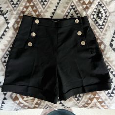 Very Nice Hm Shorts. Never Worn. Great Quality H&m Fitted Short Bottoms, H&m Fitted Short Length Bottoms, Fitted Short Length Bottoms By H&m, Fitted Short Length H&m Bottoms, Chic High Waist Shorts By H&m, Chic Short Bottoms By H&m, Chic H&m Short Bottoms, Chic H&m Shorts, H&m Black Short Bottoms