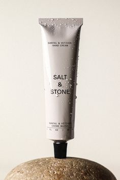 From our friends at Salt & Stone: A fast-absorbing daily hand moisturizer infused with ocean botanicals, antioxidants and naturally hydrating ingredients designed to soften and restore dry hands from frequent washing and exposure to environmental stressors. This deeply hydrating cream delivers nourishing ingredients to the skin quickly, drying down to a silky, soft finish while restoring the drying effects of outdoor activity, wind, sun and sea. Fragrance Notes: Bergamot + Hinoki: Top — Italian Handcream Packaging Ideas, Product Still Life, Salt And Stone, Cream Design, Best Hand Cream, Cream Packaging Design, Cream Packaging, Hand Wash