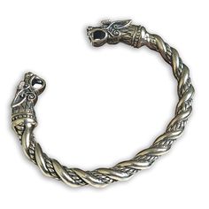 PRICES MAY VARY. Metal Type: 925 Sterling Silver Interior diameter is 2.5 - 2.75 inches Adjustable Bracelet Length: 20 cm (with opening 24 cm) Bracelet Type: Cuff Bracelet Style: Vintage, Medieval Style Shapepattern: Animal Arm Ring, Medieval Style, Viking Bracelet, Sterling Bracelets, Ragnar Lothbrok, Bracelet Style, Medieval Fashion, Ring For Men, Adjustable Bracelet