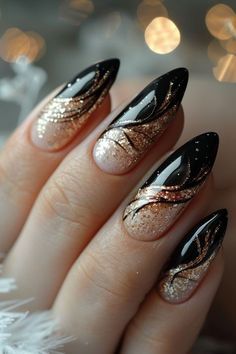 Dark Colors Nails Design, Birthday Nail Designs, Elegant Nail Designs, Spring Nail Designs, Beige Nails, Gold Nail, Smink Inspiration