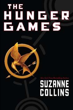 the book cover for the hunger games by suzanne collins, with an arrow and