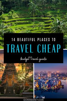 An exciting guide listing 14 beautiful and affordable travel destinations ideal for budget-conscious travelers. Cheapest Countries To Visit, Chiang Mai Hotel, Tips For Flying, Travel Cheap, Look Expensive, Countries To Visit