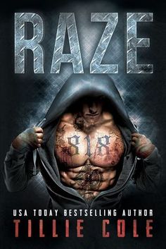 a book cover with the title raze on it