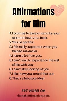 8 affirmations for him Words Of Affirmation For Him, Affirmation For Him, Affirmations For Him, Encourage Him, Healthy Relationship Quotes, Black Love Quotes, Relationship Things, Support Quotes, Find Your Soulmate