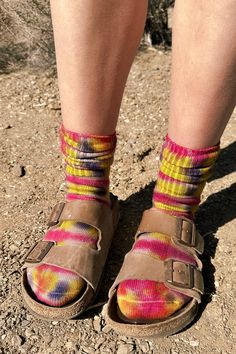 Hippyfeet Socks, Natural Dye Socks, Handmade Multicolor Casual Socks, Casual Handmade Multicolor Socks, Casual Multicolor Handmade Socks, Handmade Pink Casual Socks, Tye Dye Socks, Dyed Socks, Aesthetic Socks