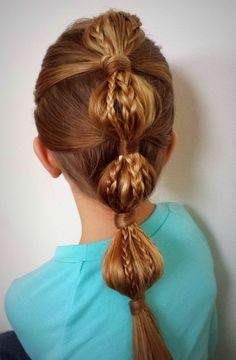 Bubble ponytail hairstyle ideas | Trendy hairstyle ideas Bubble Ponytail With Braids, Bubble Braid Ponytail, Ponytail With Braids, Ponytail Simple, Easy Toddler Hairstyles, Hairstyles Bubble, Braid Ponytail