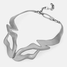 Vitaly Warp Neckpiece | 100% Recycled Stainless Steel Accessories Recycled Outfits, Helix Ring, Wineries Outfit, Stackable Ring Sets, Fall Trends Outfits, Steel Accessories, Stainless Steel Accessories, Organic Forms, Outfit Inspiration Fall