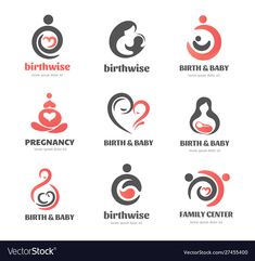 the logos for birth and baby products